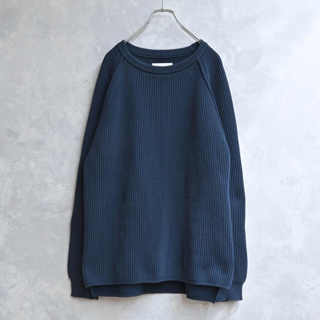 nanamica 5G Crew Neck Sweater 畦編み 春ニット