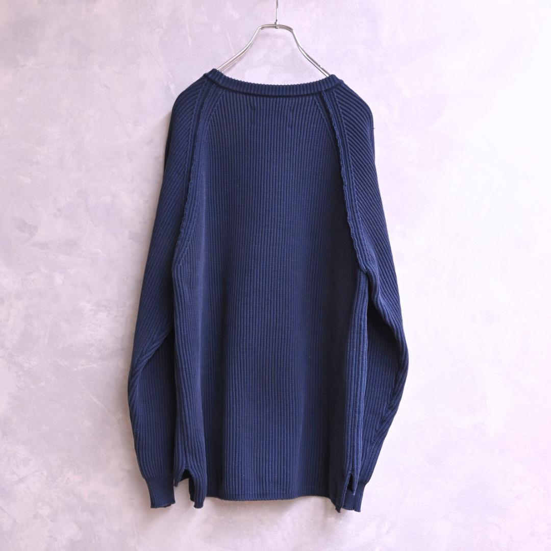 nanamica 5G Crew Neck Sweater 畦編み 春ニット