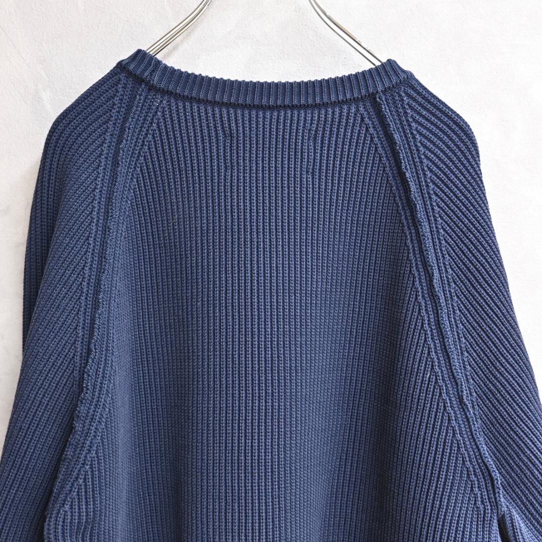 nanamica 5G Crew Neck Sweater 畦編み 春ニット