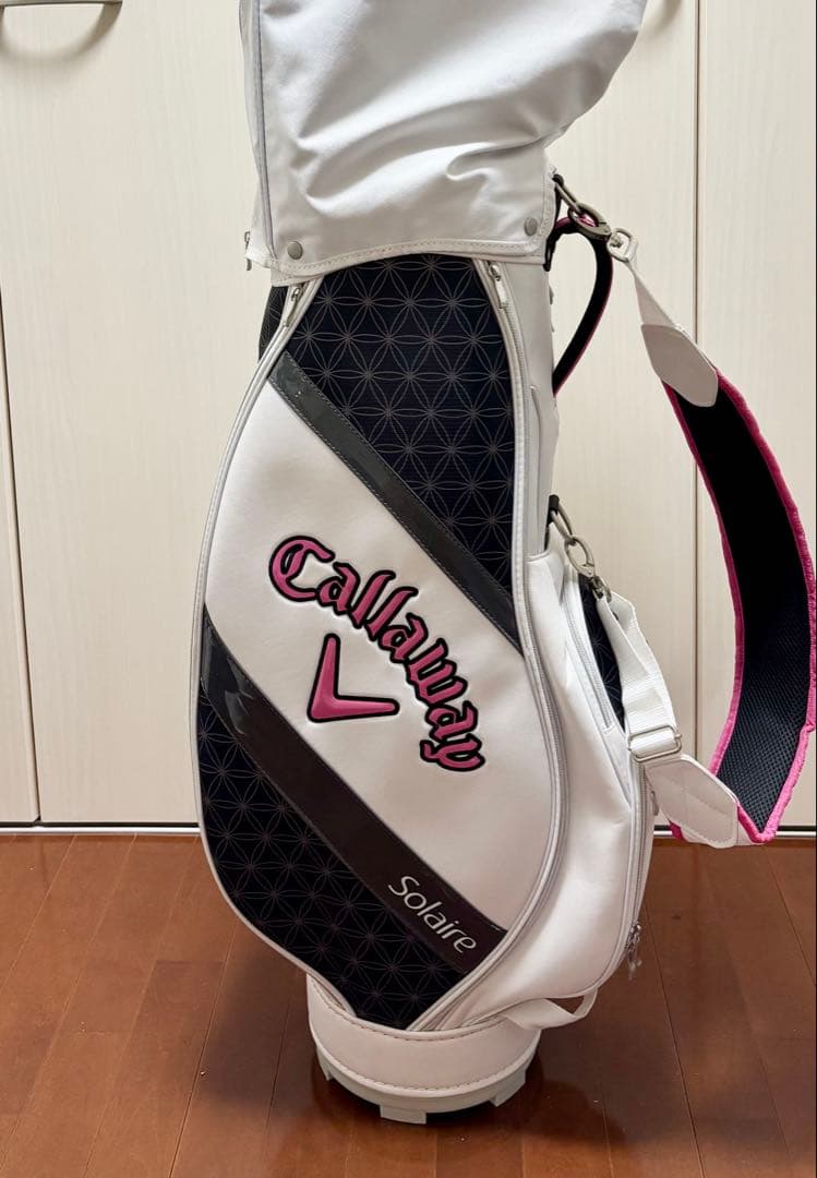 Callaway Solaire キャディバッグ ホワイト/ピンク/ブラック