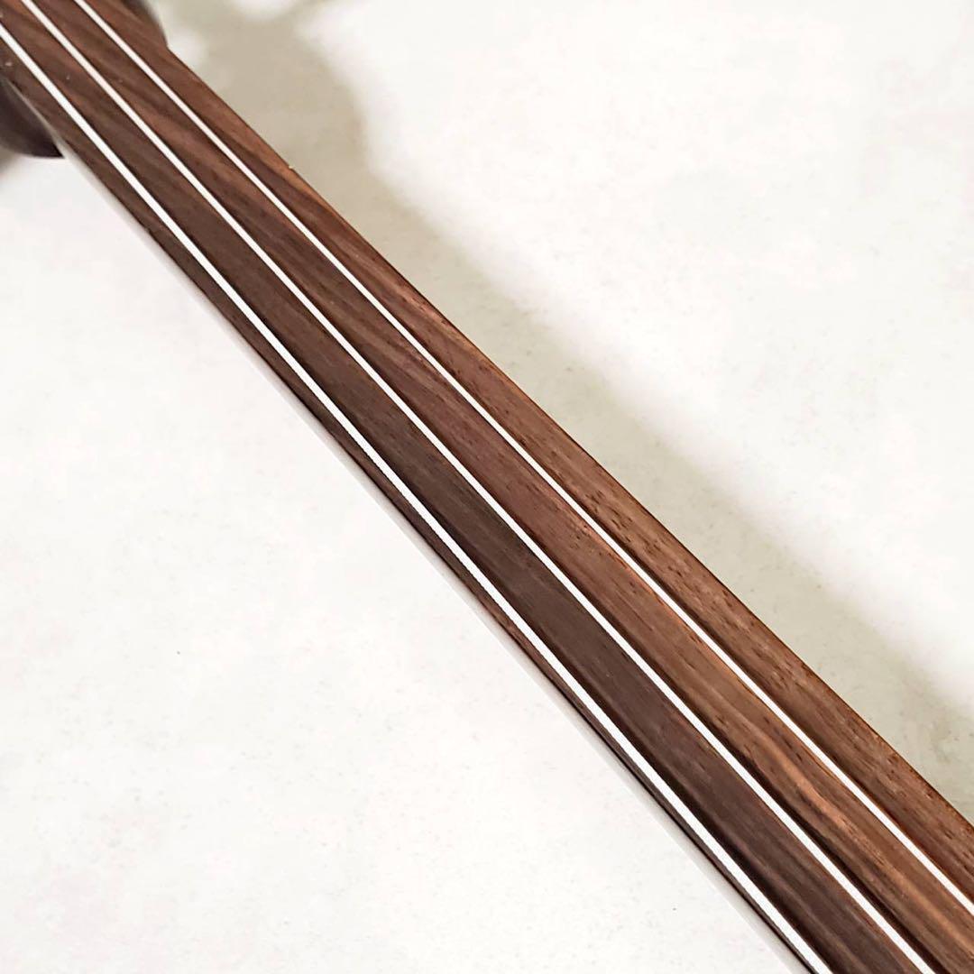 【演奏確認済】沖縄三線 本蛇皮張り ハードケース付き 和楽器 三味線 弦楽器