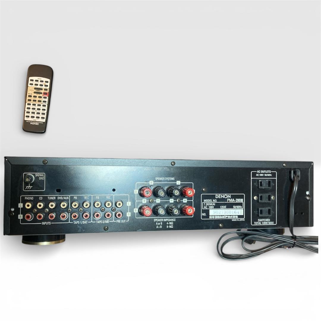【動作確認済】DENON プリメインアンプ PMA-390Ⅲ（橘猫）
