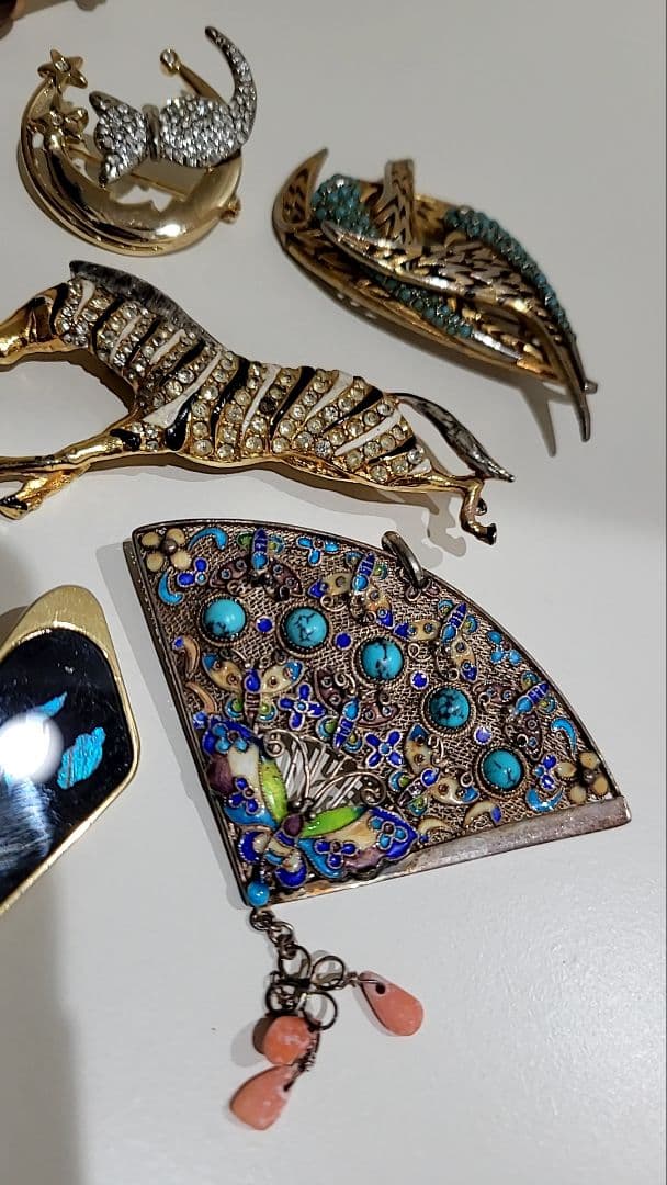 アンティーク　ヴィンテージ　ブローチ　まとめて　昭和レトロ　平成レトロ