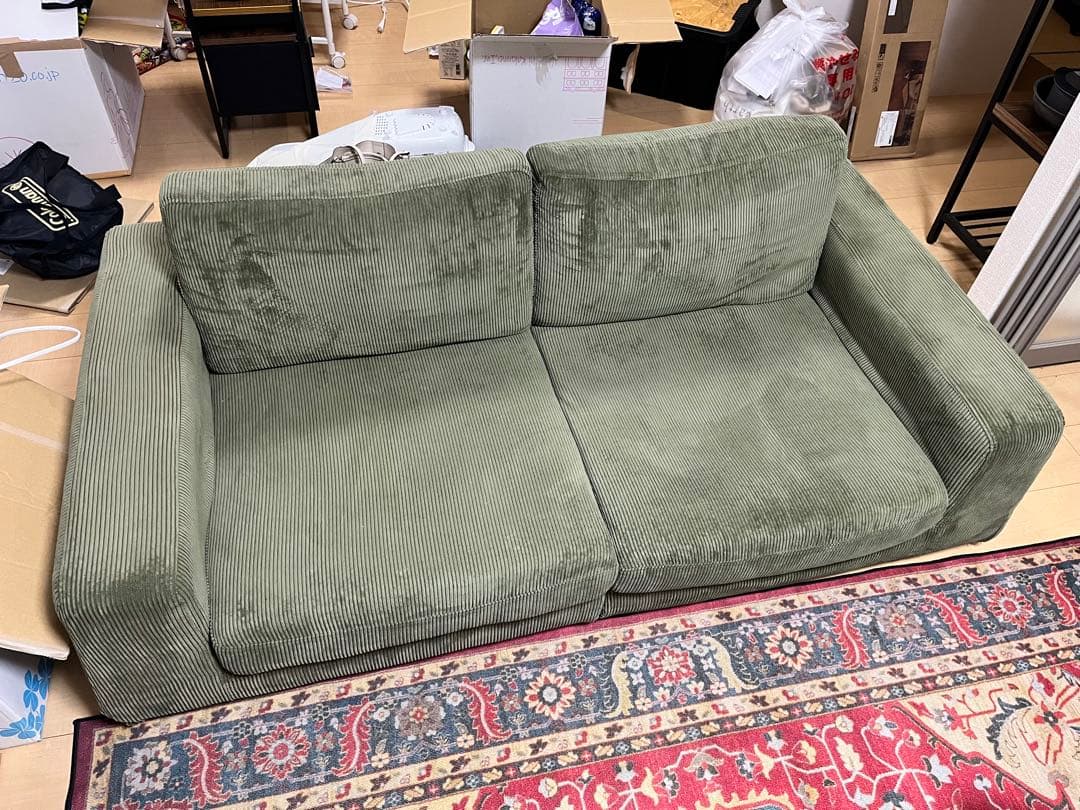 ニコアンド　グリュックソファ　グリーン