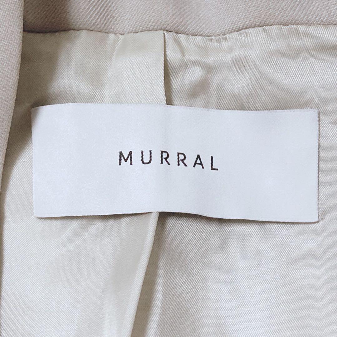 ミューラル　ロングベスト　ジレ　ノーカラー　通勤　オフィス　大人カジュアル　F