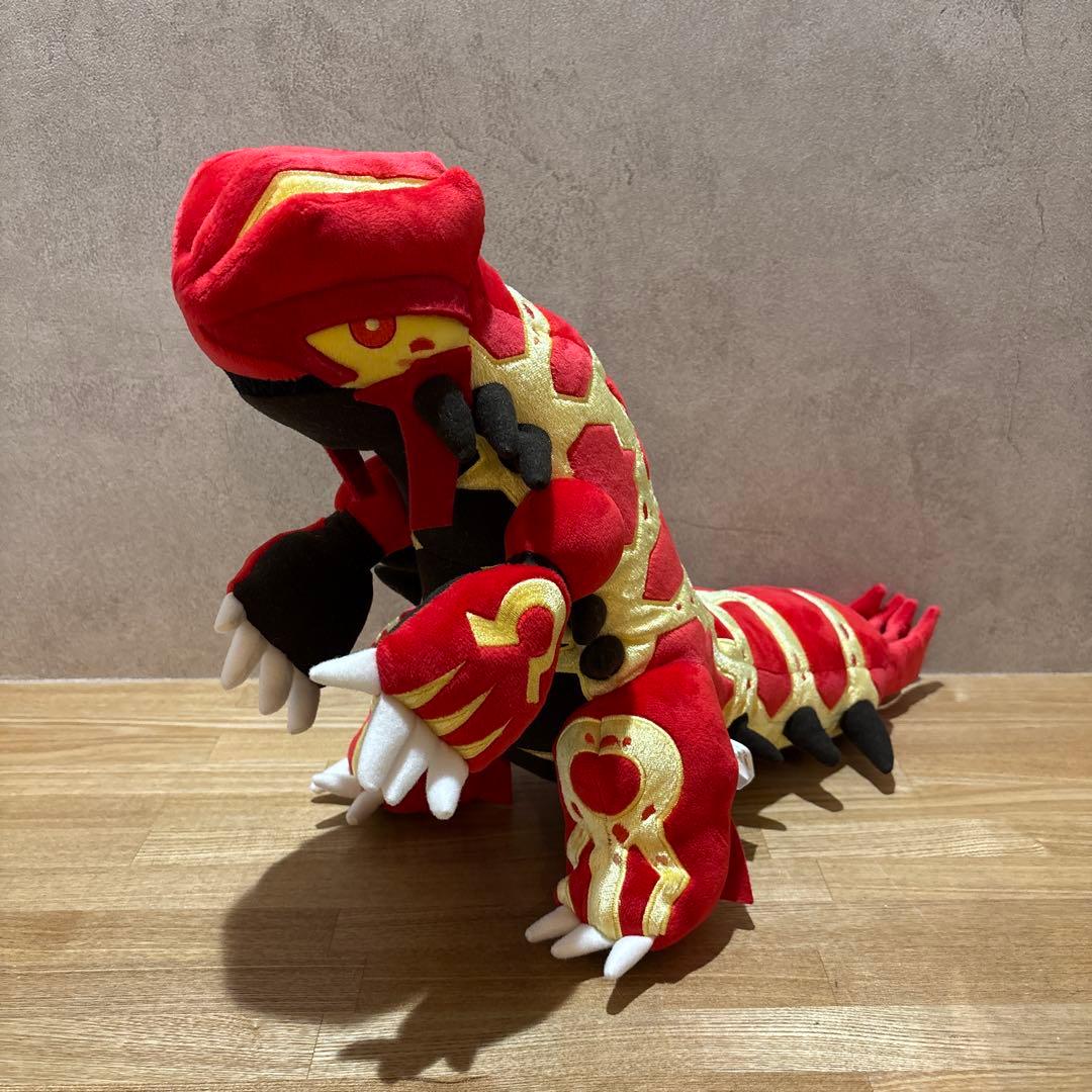 【廃盤/2014年/一点もの】ゲンシグラードン　ゲンシカイオーガ　ぬいぐるみ