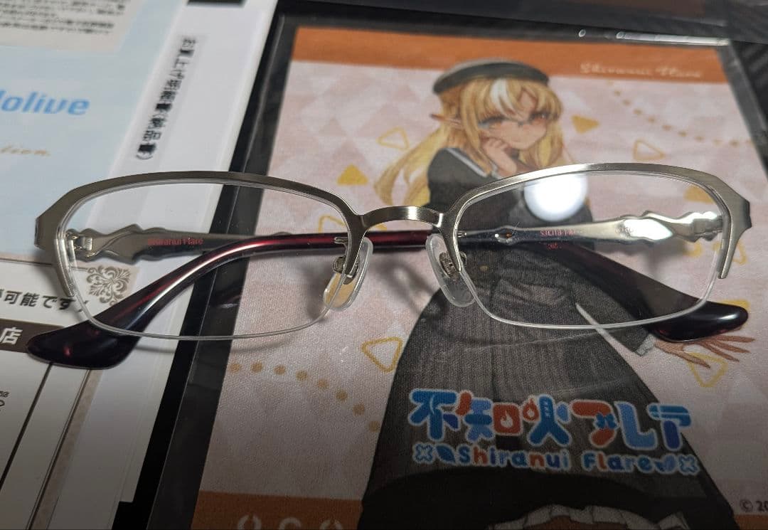 【みと30】 執事眼鏡 ホロライブ 不知火フレアモデル メガネ