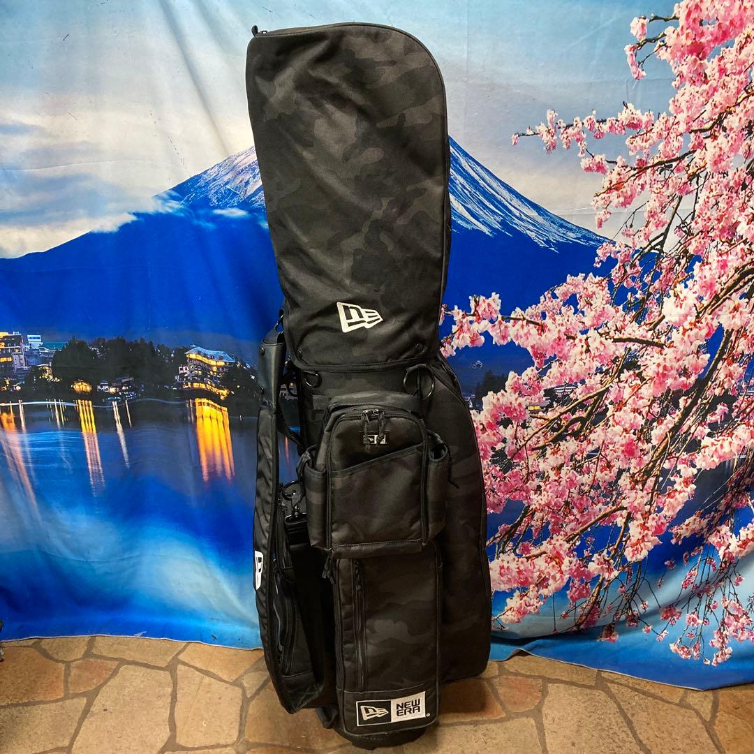 寶BU-1093 ［美品］NEWERA キャディバッグ ブラック 迷彩柄
