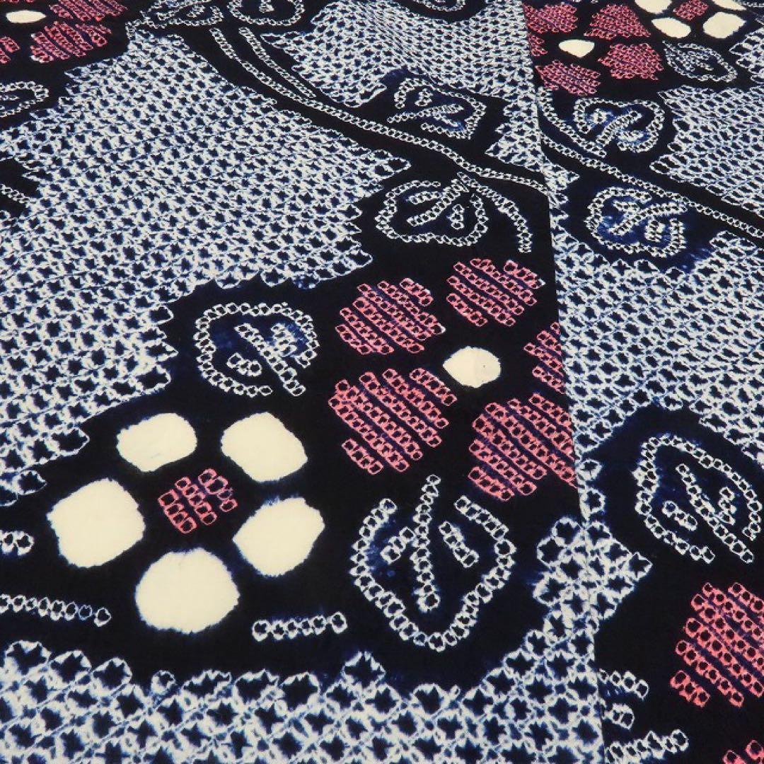 ライラック（プロフィール必読）✺美品 有松鳴海絞り 高級浴衣 A3291