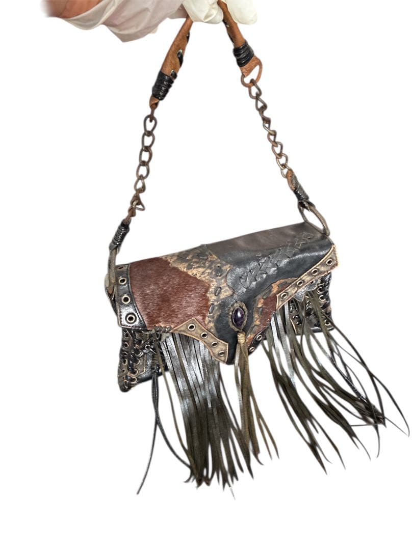 値下げ　美品　希少品　KMRii レザーショルダー バッグ