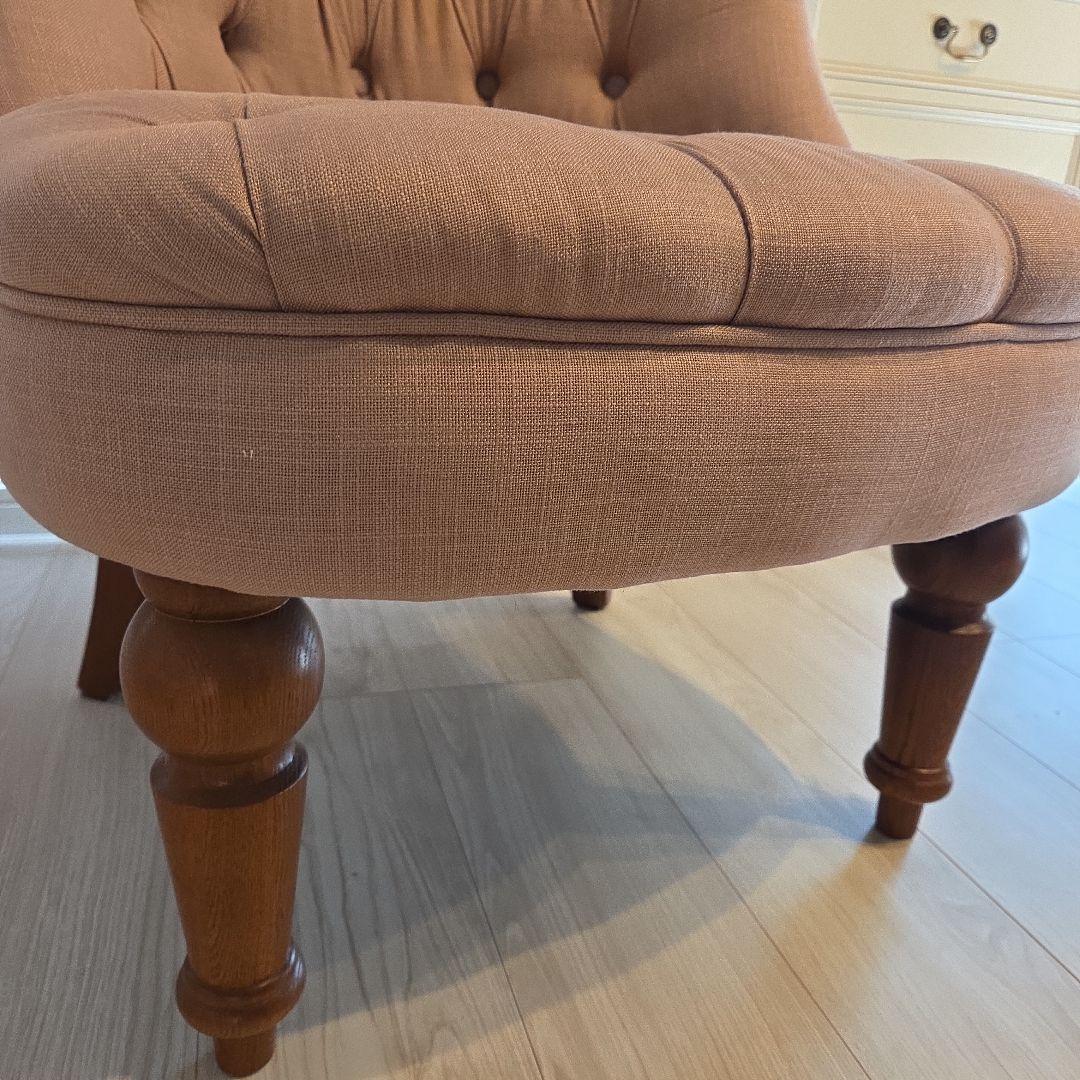 miumiu*様　クラシック ピンク ファブリック 1人掛けソファ