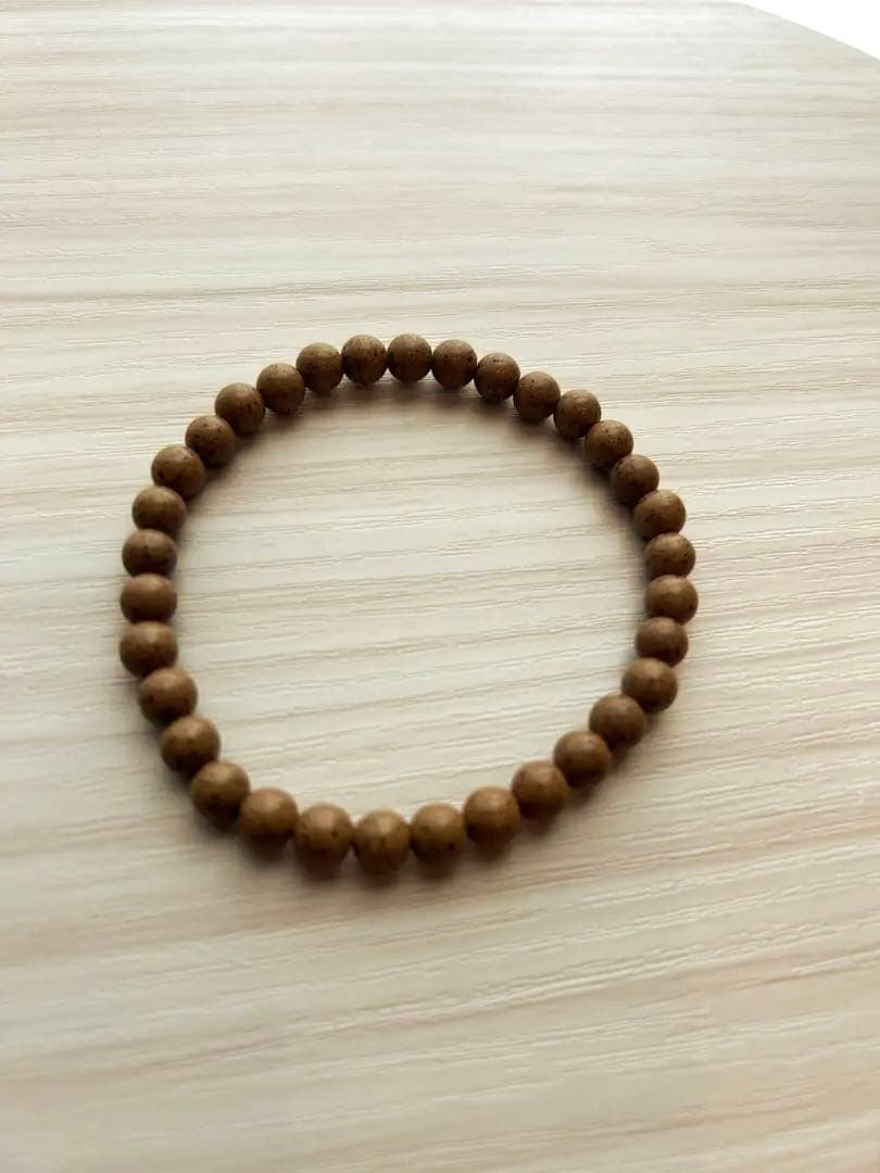 ホワイトセージ付き！ 天然ラジウム2倍♡ 北投石ブレスレット6mm