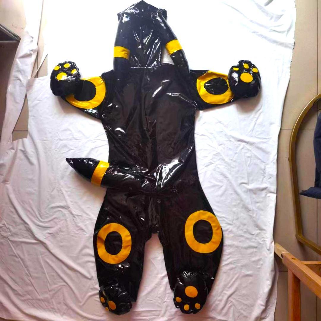 英*す様 エナメル　ヒトイヌ　全身タイツ　ゼンタイ　着ぐるみ　面　ラテックス　ラ