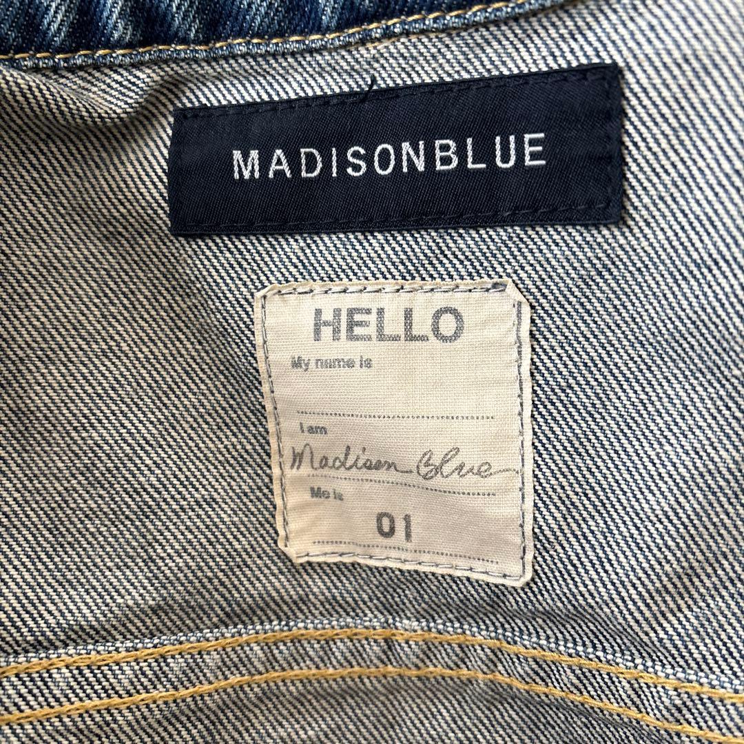 マディソンブルー　デニムジャケットCRASHED 3RD TYPE G JAC