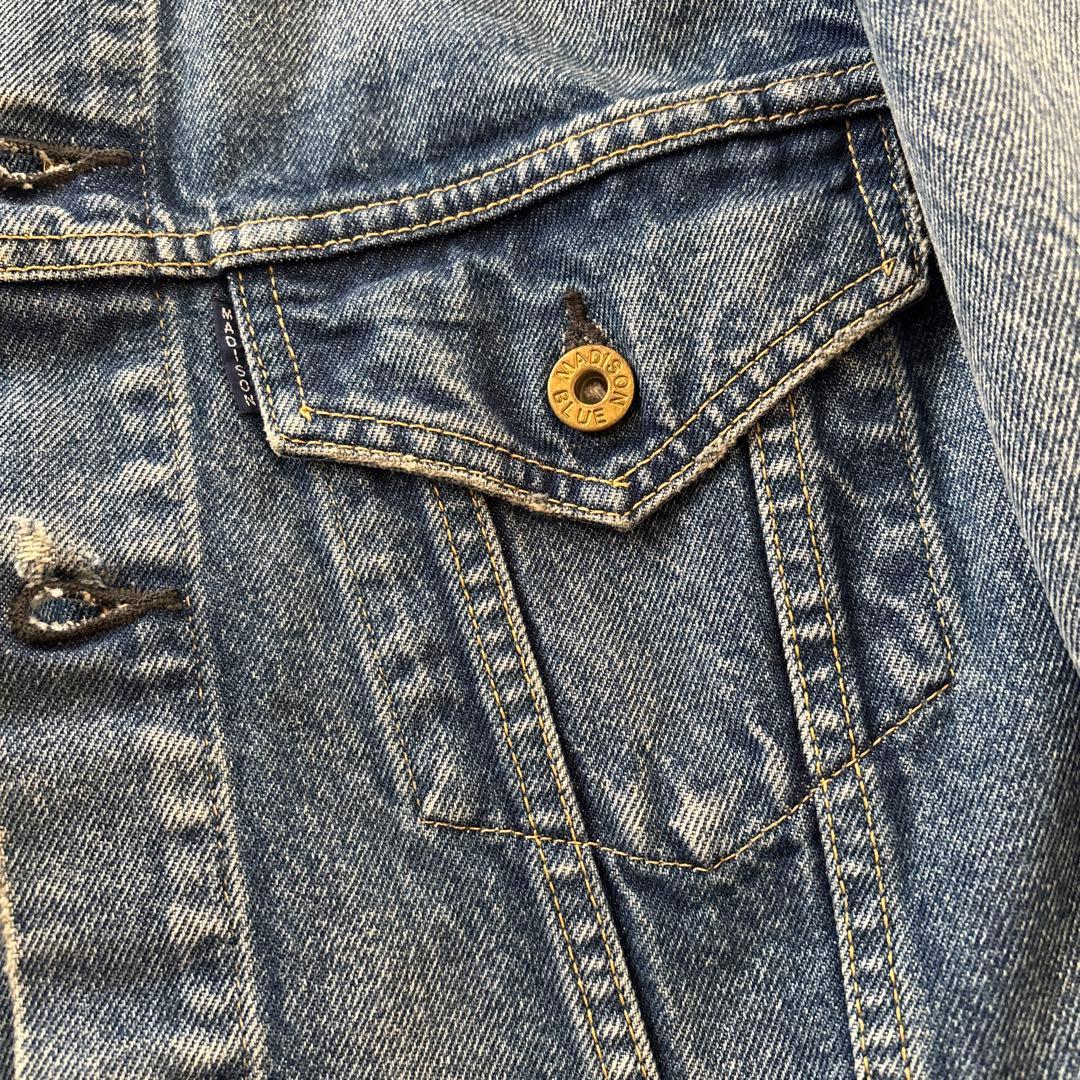 マディソンブルー　デニムジャケットCRASHED 3RD TYPE G JAC