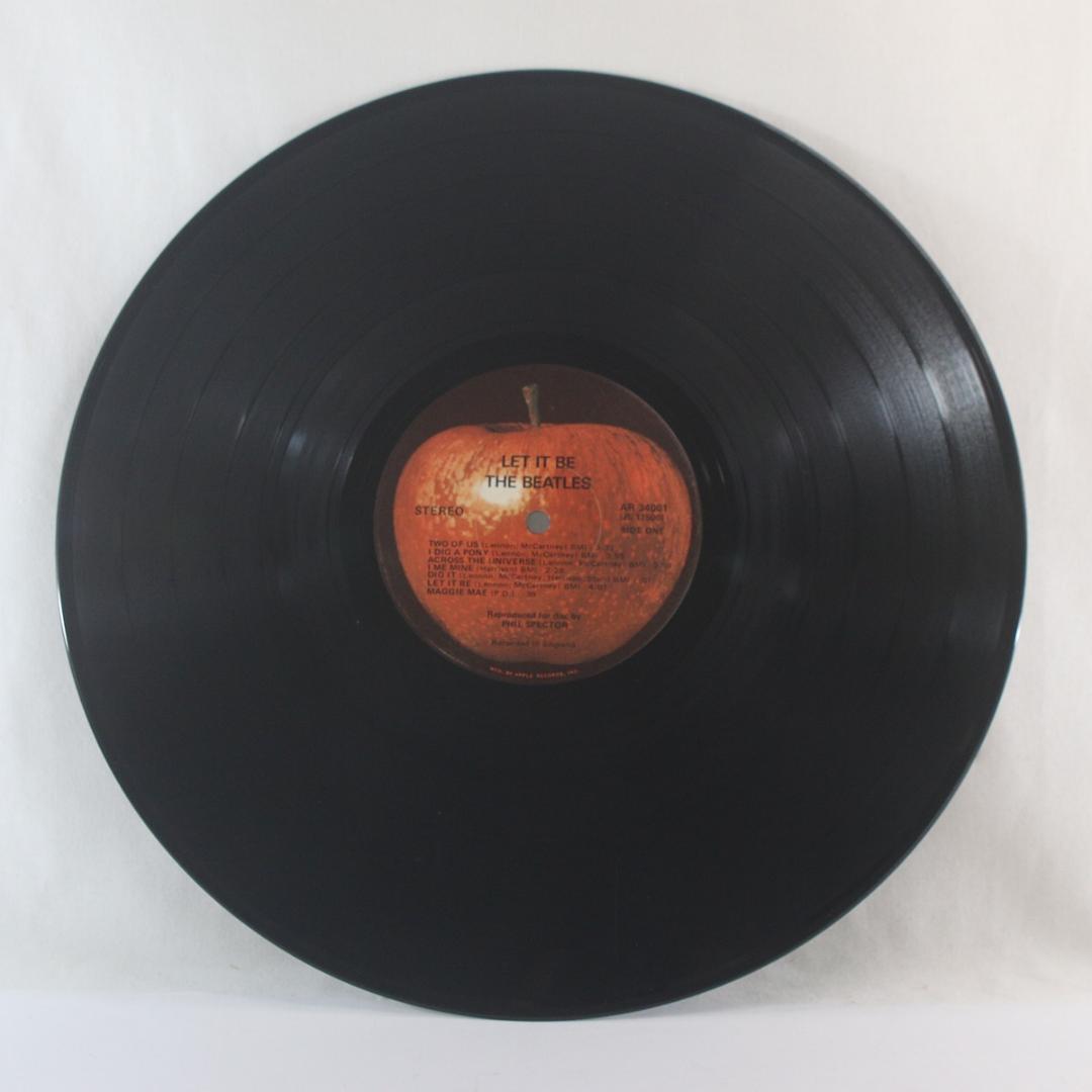 米LP The Beatles LET IT BE USステレオ レッドアップル