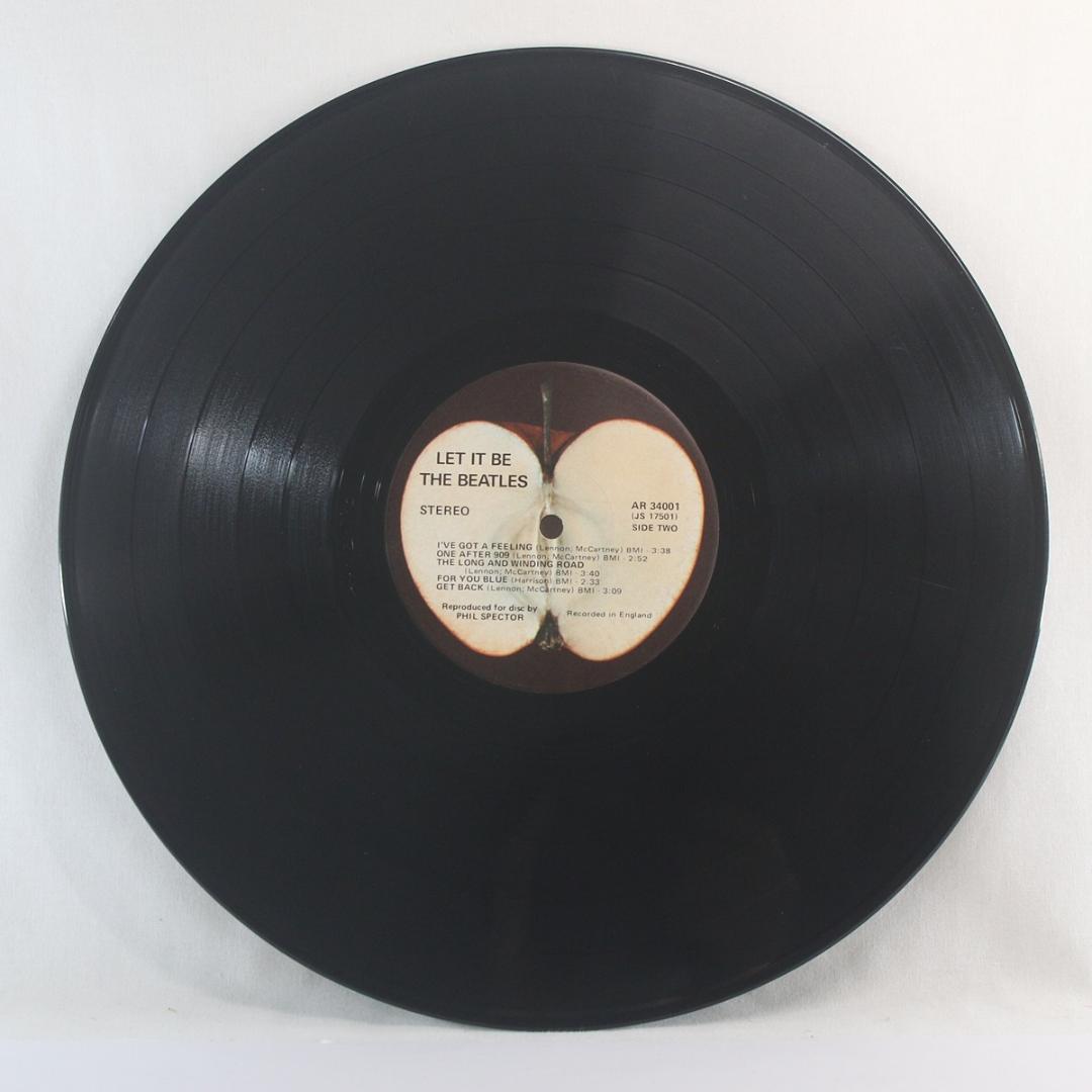 米LP The Beatles LET IT BE USステレオ レッドアップル