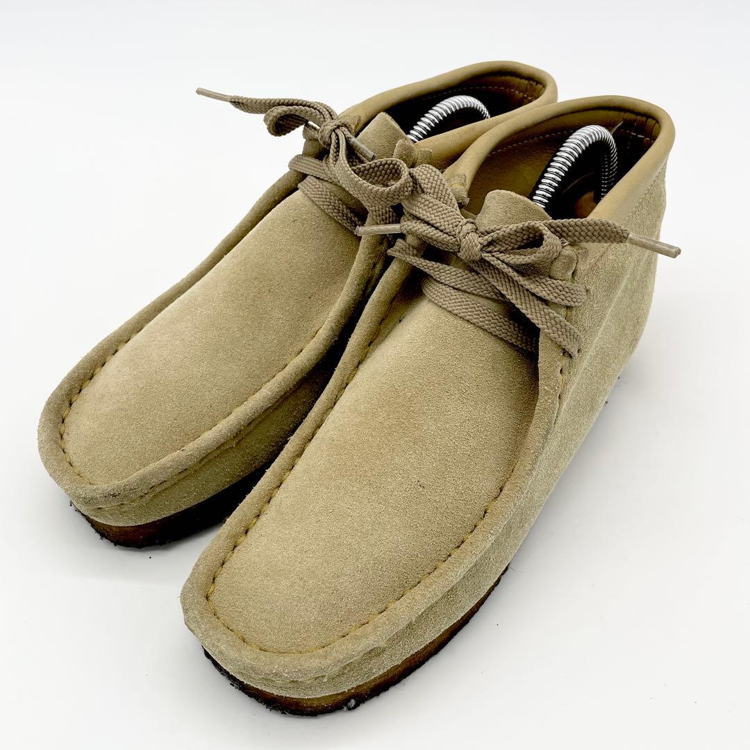 Clarks ワラビー スエード シューズ Wallabee ベージュ