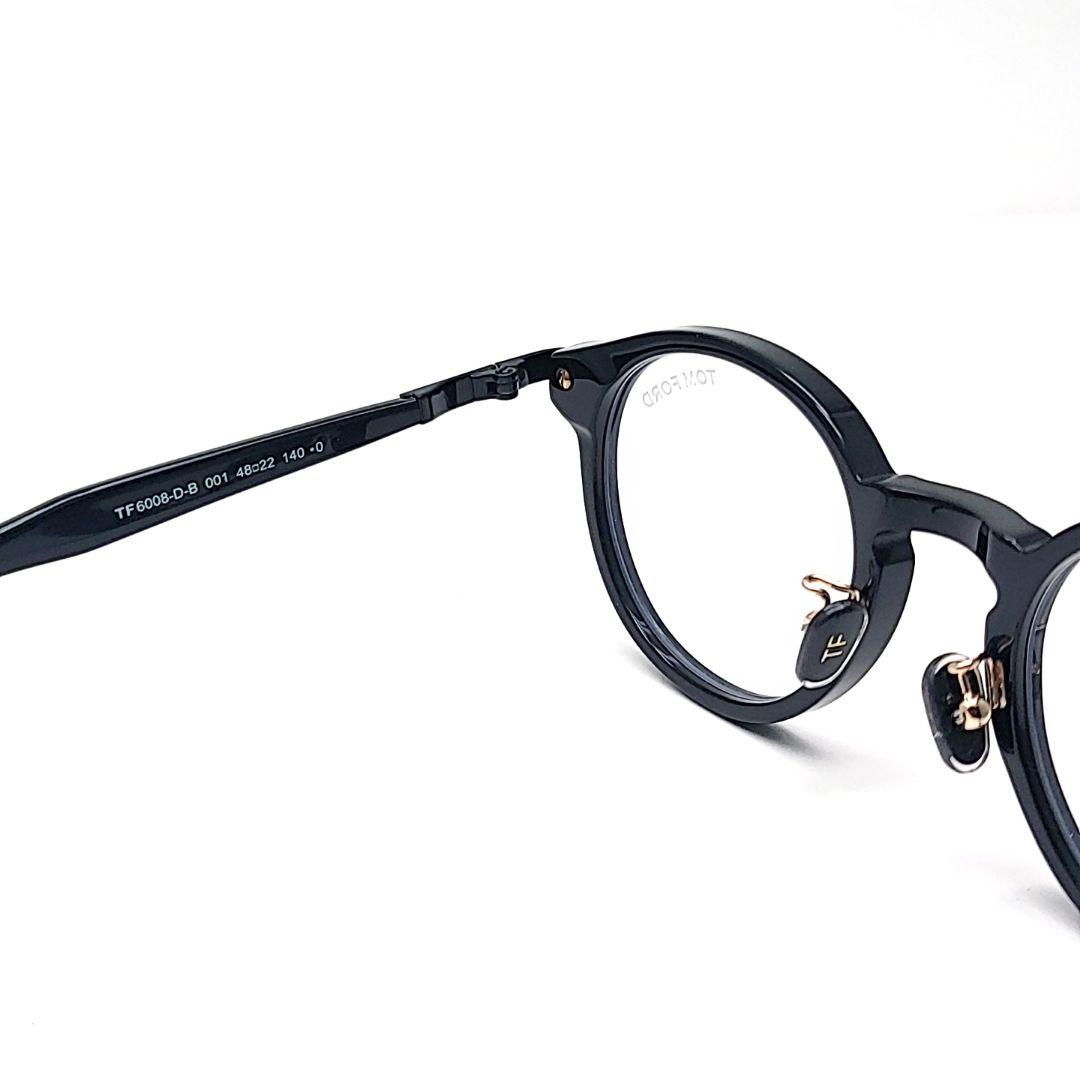 TOMFORDの TF6008 ブラック ラウンドフレーム