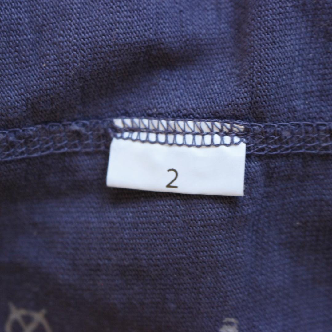 45R でこぼこ天竺の908レガッタフード Mサイズ ネイビー Rボタン