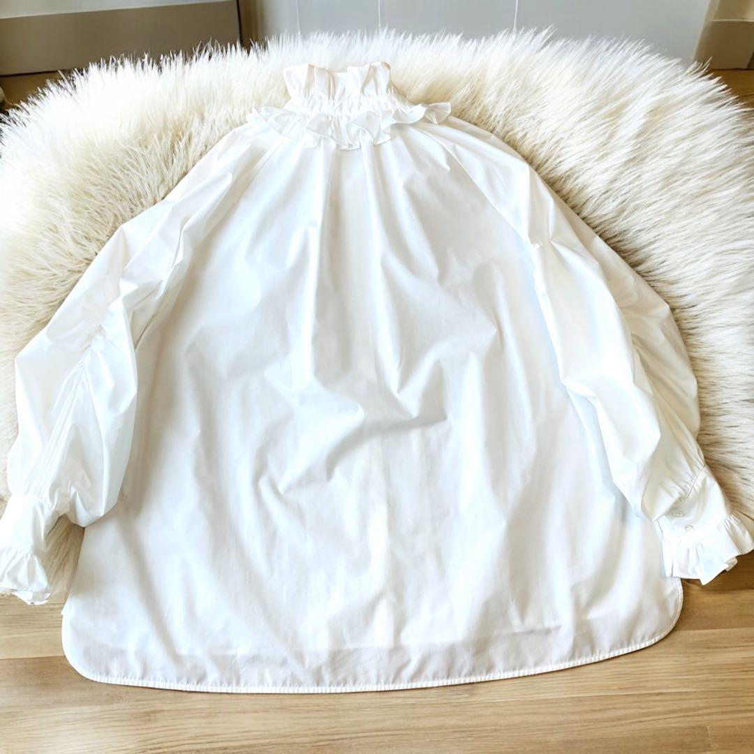 新品未使用タグ付き　CADUNE カデュネ フリル襟ブラウス　ボウタイ　シャツ