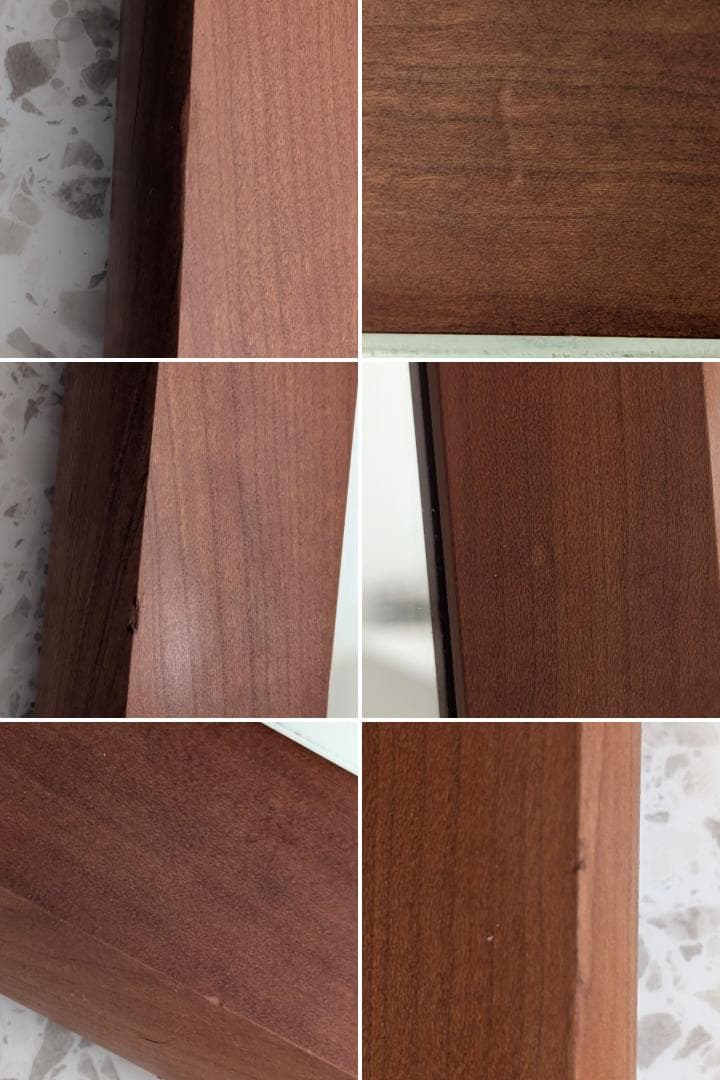 ウッドユウライクカンパニー WYLC 無垢材 チェリー シンプルミラー/大 美品