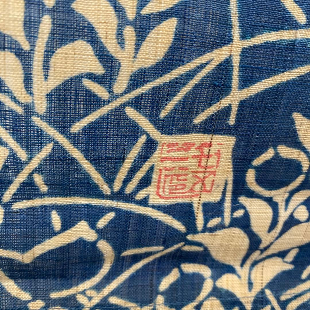 ！専用です！狂言のれん　暖簾　月　桔梗　和染