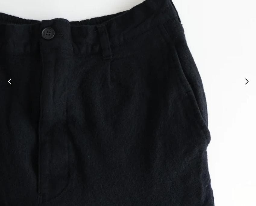 COMME des GARCONS HOMME ウールサージ 製品縮絨パンツ