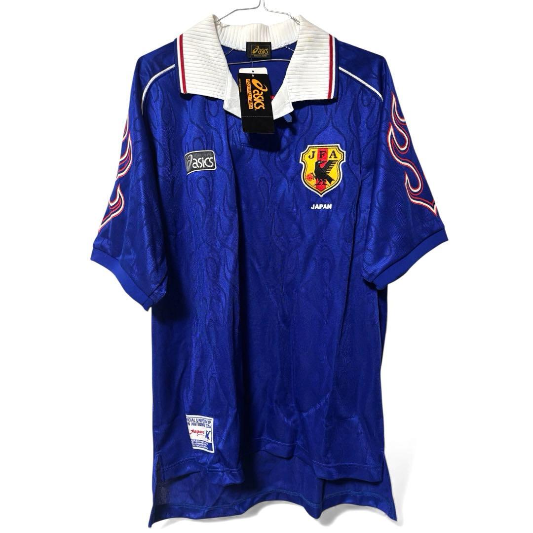 【タグ付き】98年 フランスW杯 日本代表 レプリカシャツ 半袖 asics