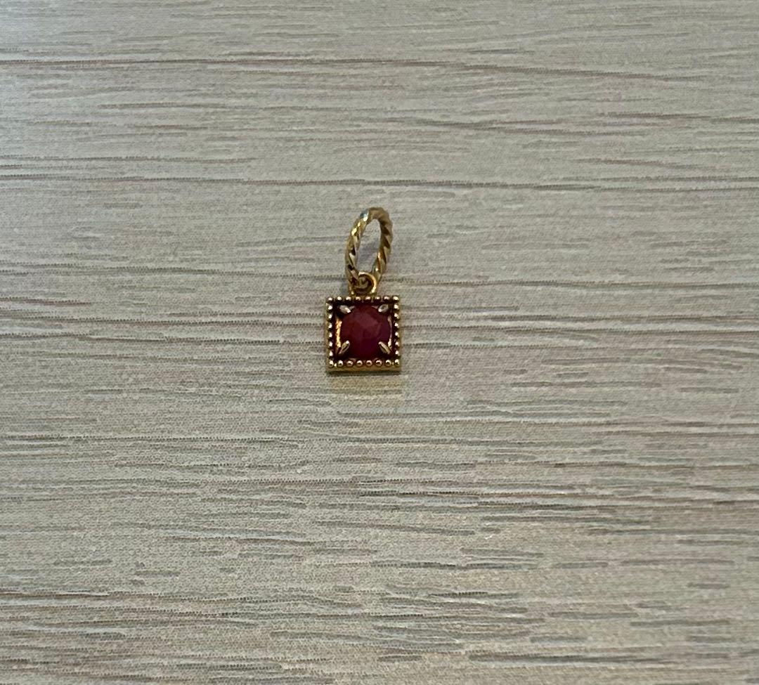 アガット　k10ルビーチャーム