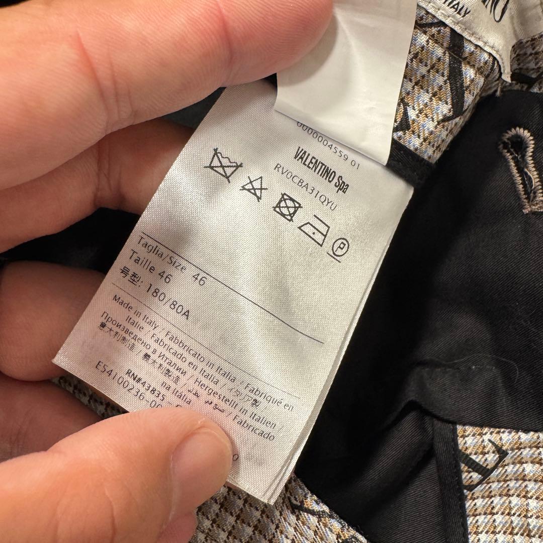 ヴァレンティノ　総柄　スラックス　46サイズ　サイドライン