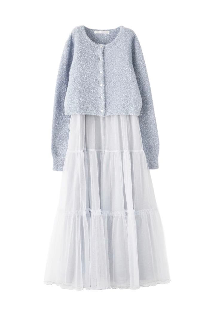 お値下げ　新品LILLIAN CARAT カーディガン＆キャミワンピースセット