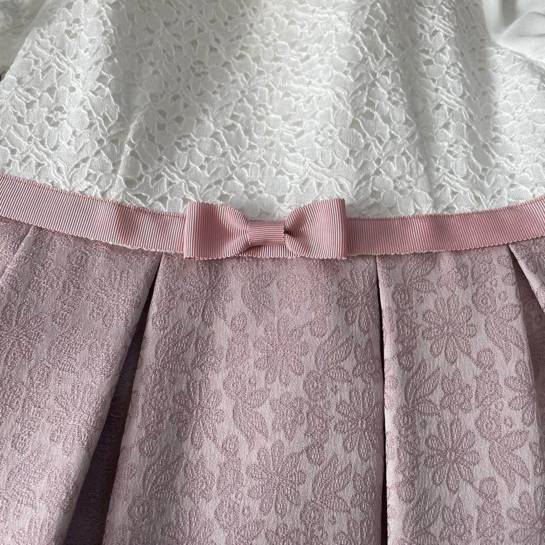 美品★ BEAMS 女の子　フォーマル　120 ネイビー・ピンク　卒園式　入学式