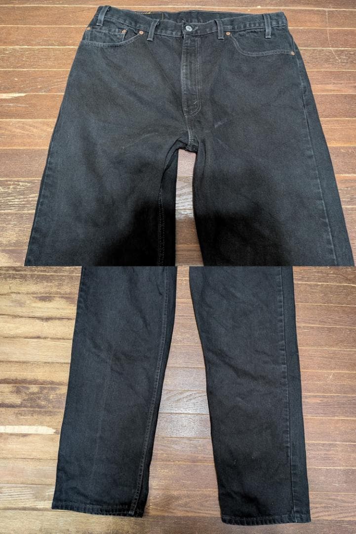 90sUSA製リーバイス505後染ブラックヒゲハチノスL30/66前後期7050