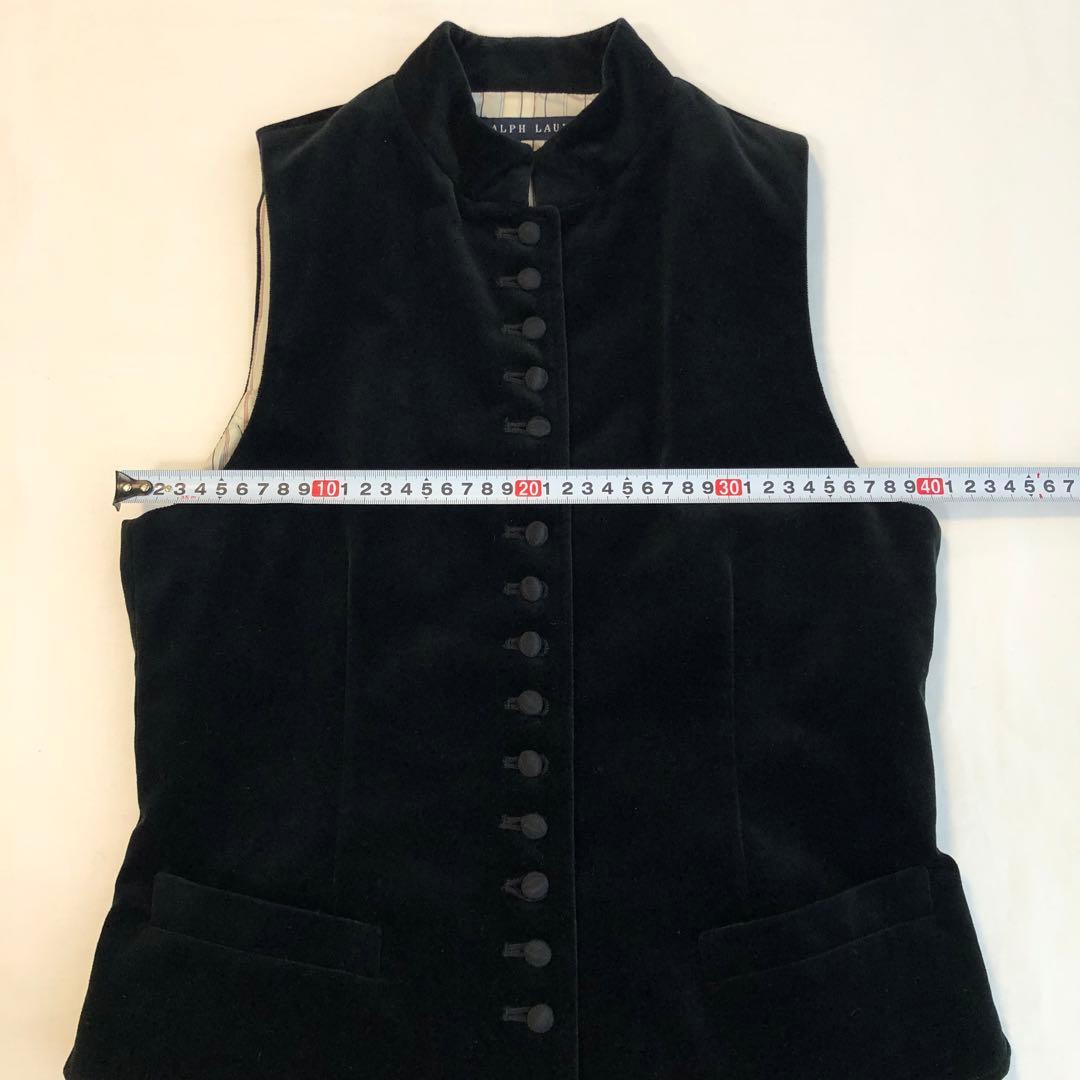 ralph lauren ラルフローレン レディース ベスト ブラック ベロア