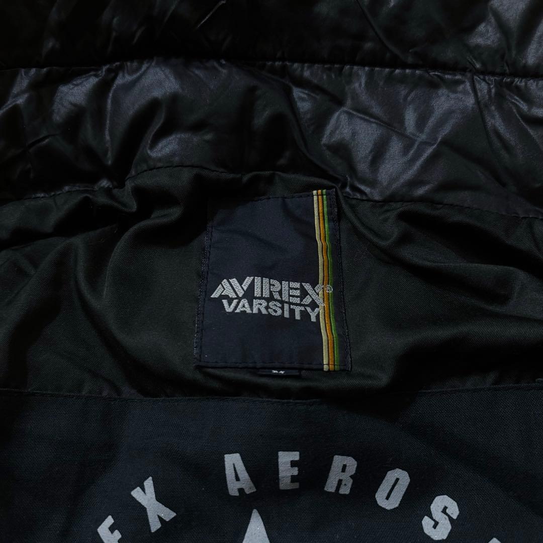 AVIREX ファー ダウンジャケット 黒