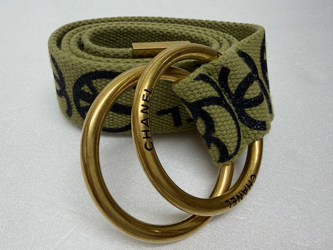 【レア美品】 CHANEL シャネル ベルト ヴィンテージ ゴールド金具