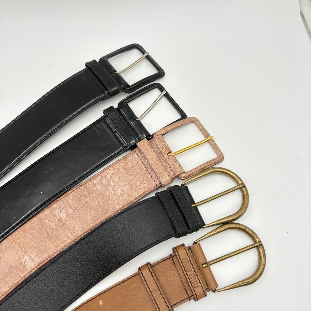 ルイヴィトン ロエベ ミュウミュウ ベルト まとめ売り 0704-S6397t