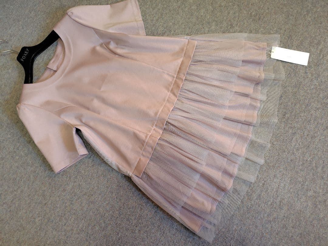 新品TO BE CHICチュールネットコンビ チュニックＭピサンプル31900円