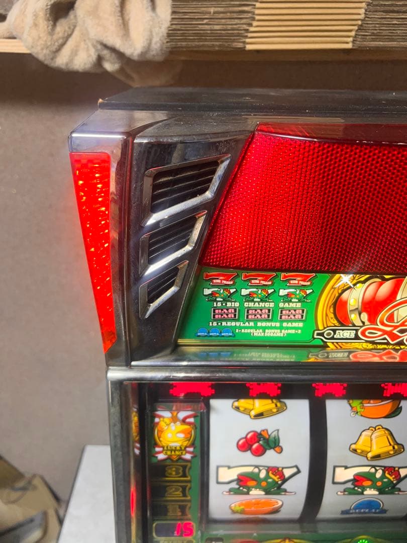 動作良好 パチスロ実機 山佐 キングパルサーエース 機 レトロスロット