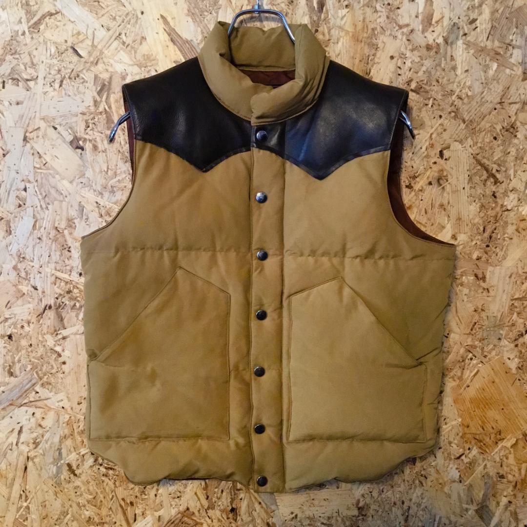 シュガーケーン レザーヨーク ダウンベスト M 東洋