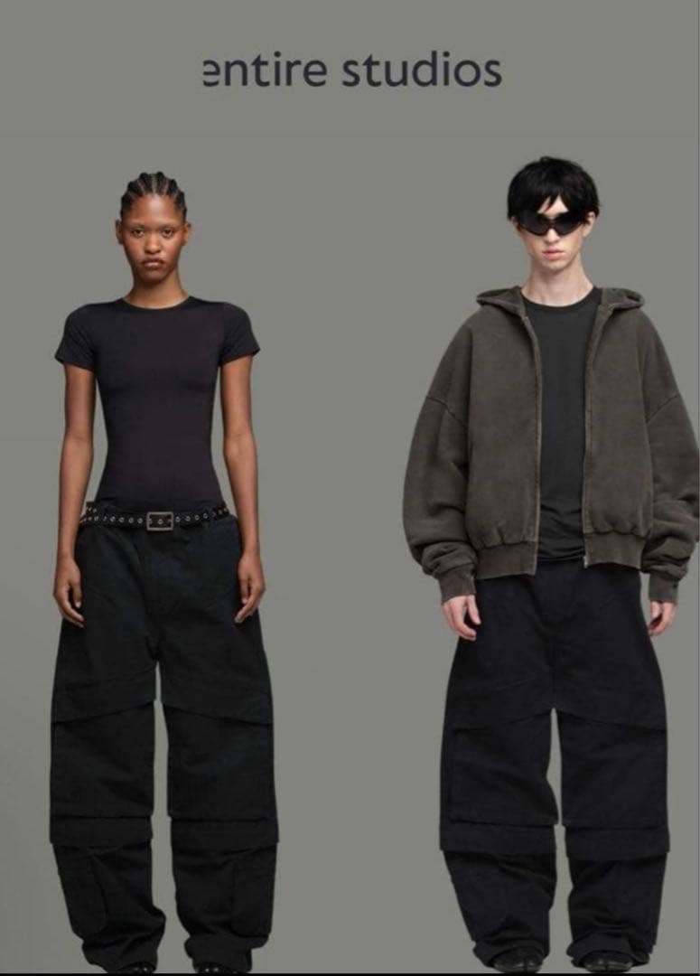 パンツ entire studios / HEAVY DENIM CARGO