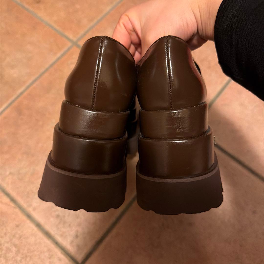 Darich プラットフォームローファー Mサイズ ブラウン