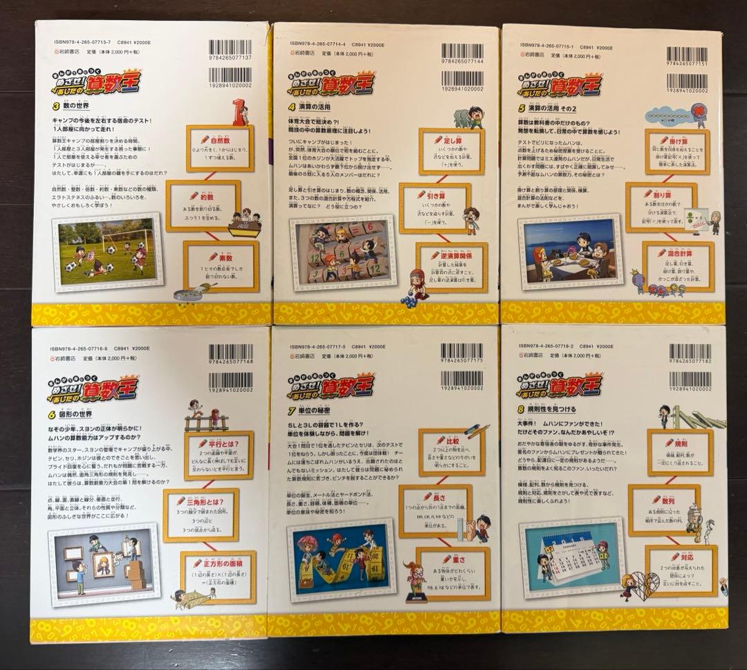 【めざせ！あしたの算数王】3巻〜8巻　セット売り