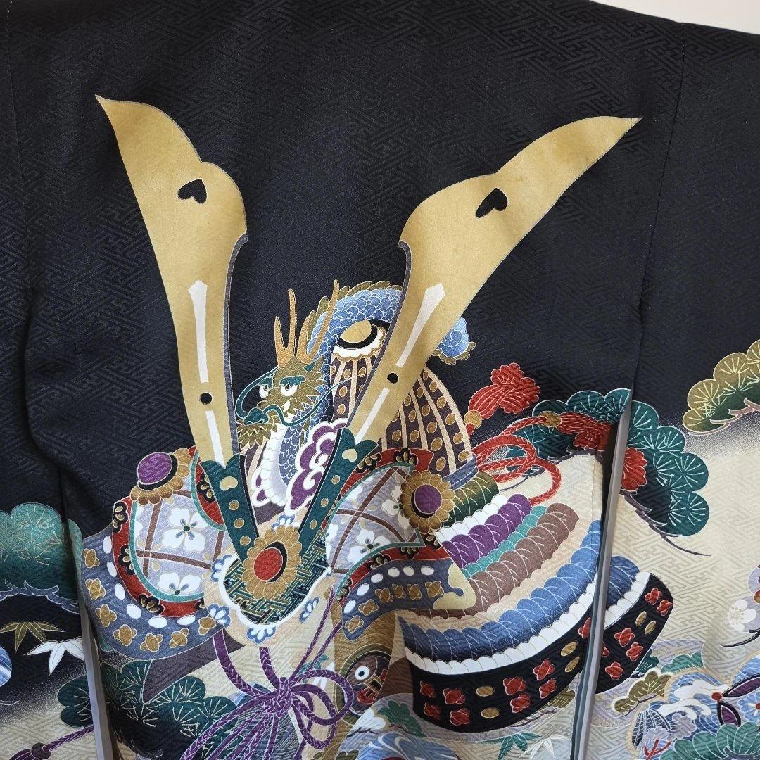 No28　正絹　男の子お祝い着物　長襦袢付き　産着