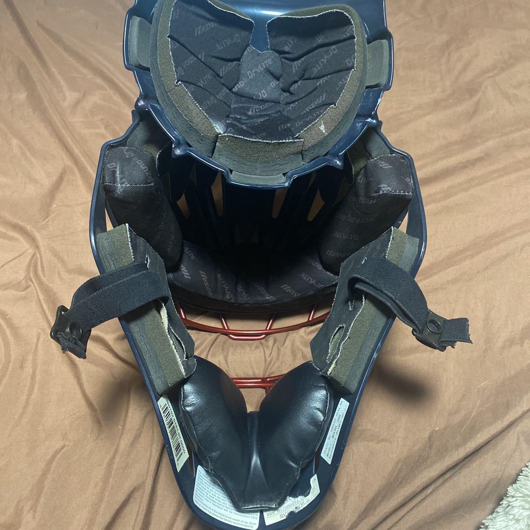 ホッケー型　キャッチャー　マスク　ヘルメット　阿部慎之助　侍ジャパン　ミズノ