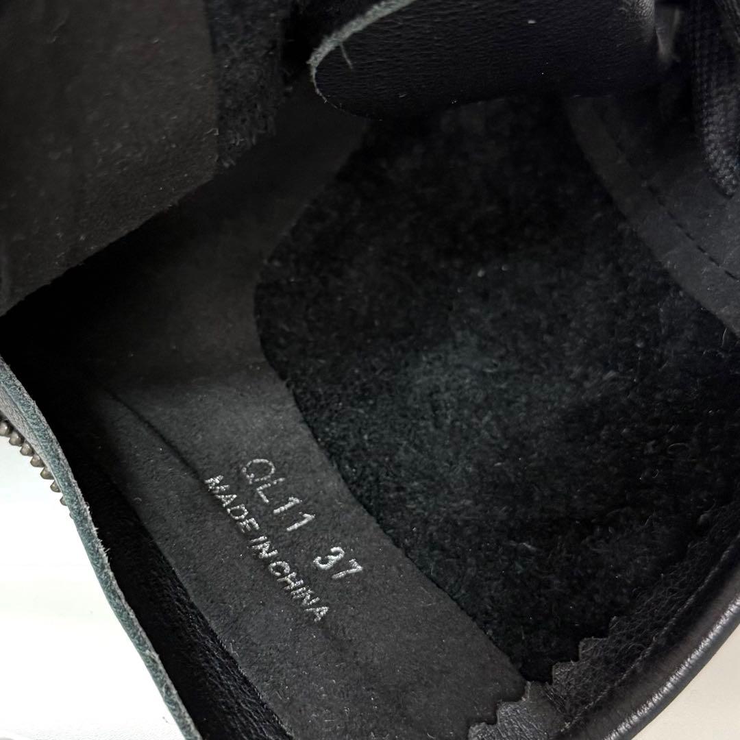 【美品】ヤマダヤ ALL BLACK×nouer ソフトレザーレースアップブーツ