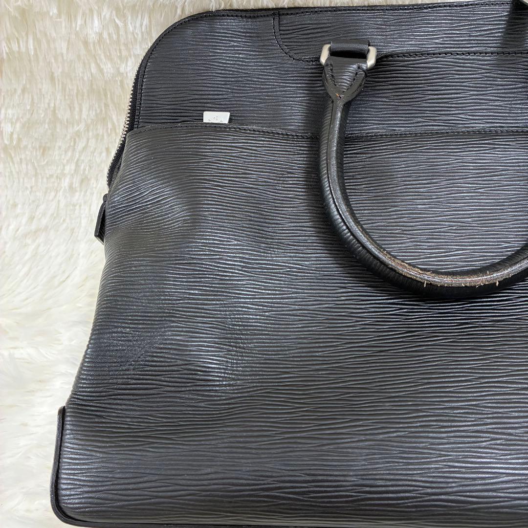 aniary アニアリ　ビジネスバッグ　ブリーフケース　レザー　ブラック　黒