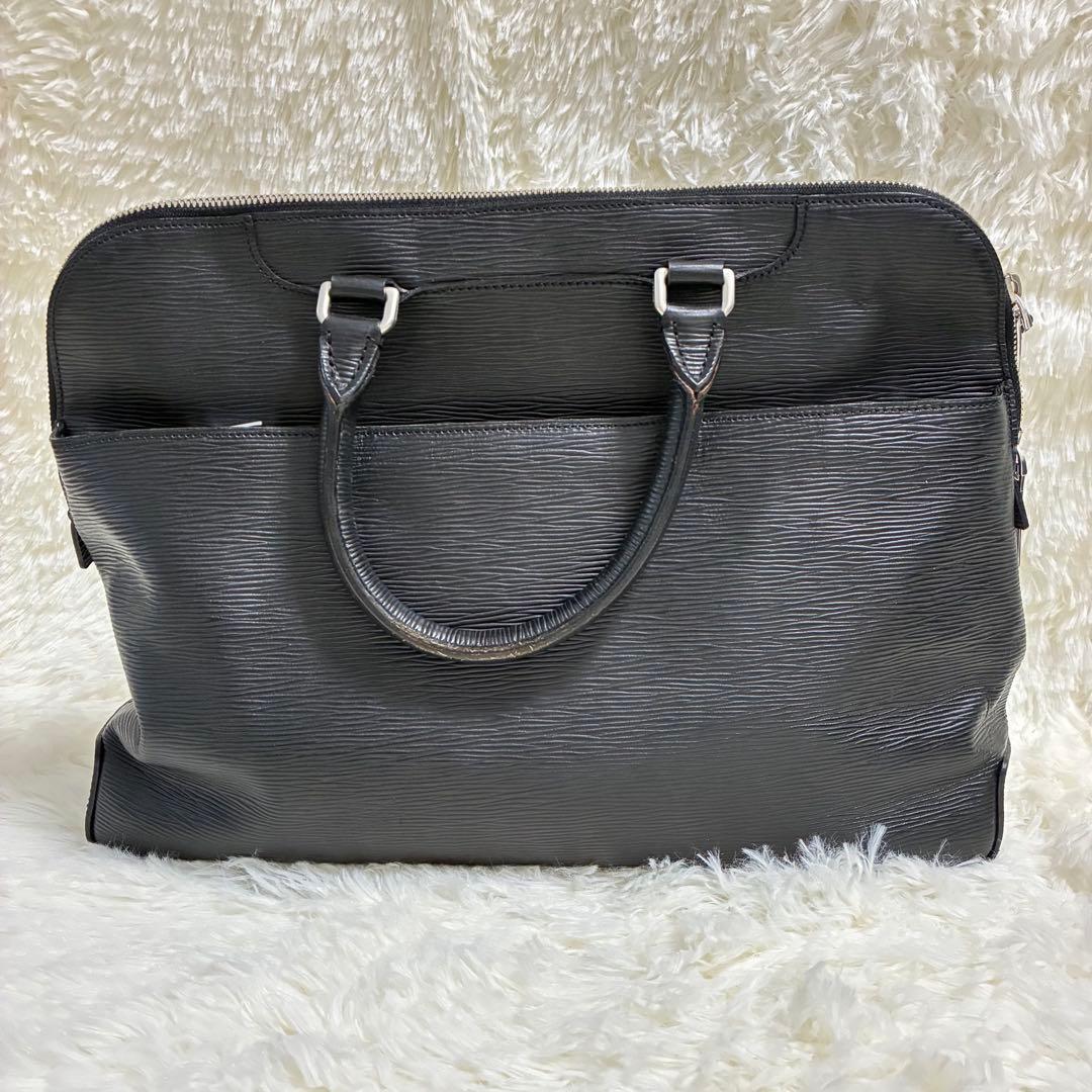 aniary アニアリ　ビジネスバッグ　ブリーフケース　レザー　ブラック　黒