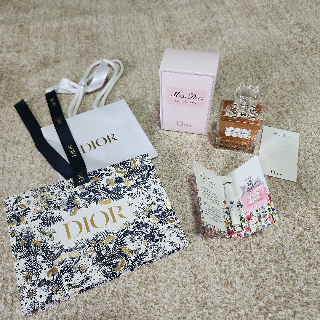 ミス ディオール オードゥ トワレ 100ml　ショップ袋(紙袋)　サンプル